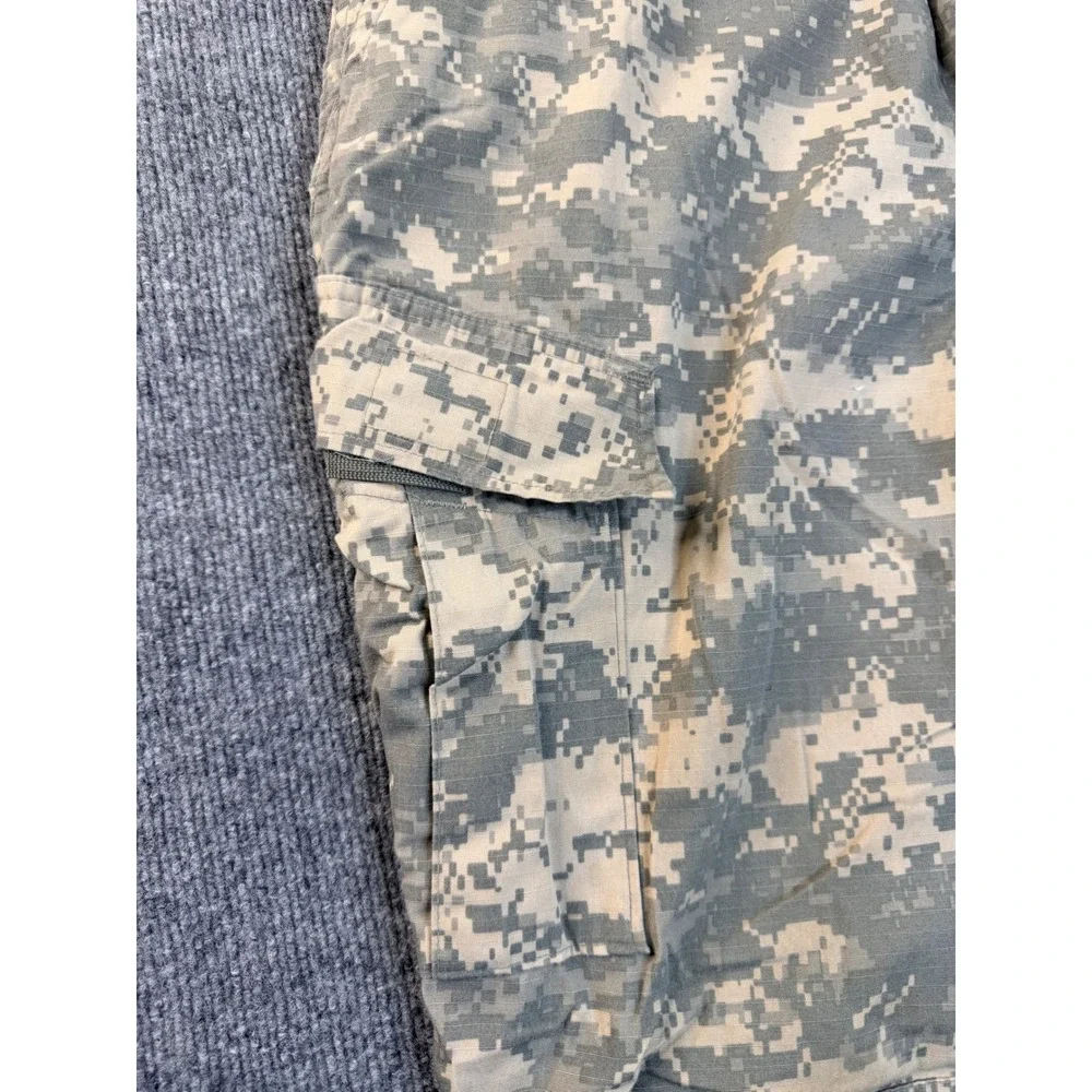 US Army Combat Uniform ACU Digital Camo Cargo Pants Large Regular Ripstop Mens